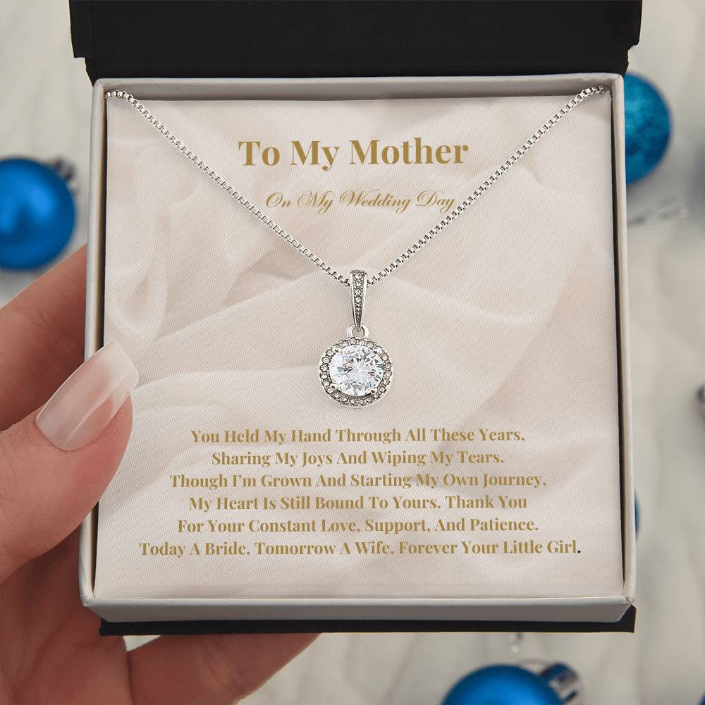 To My Mother On My Wedding Day: - The Perfect Gift From A Bride To Her Mother. Eternal Hope Necklace With A Heartfelt Message Of Eternal Love And Gratitude.