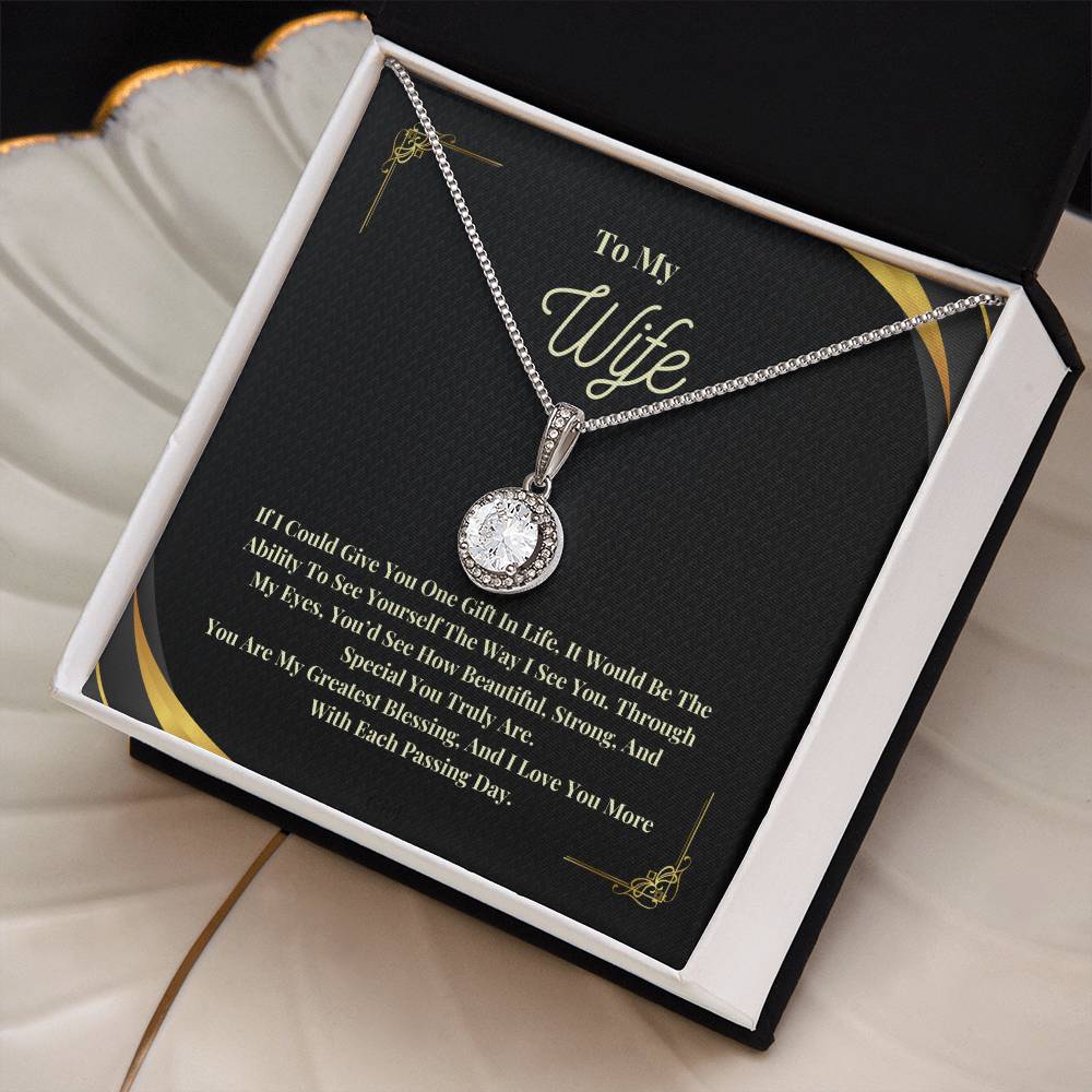 To My Wife: The Perfect Gift For Your Wife. Birthday, Anniversary, Holiday, Or Just Because.  Eternal Hope Necklace with a Message of Eternal Love