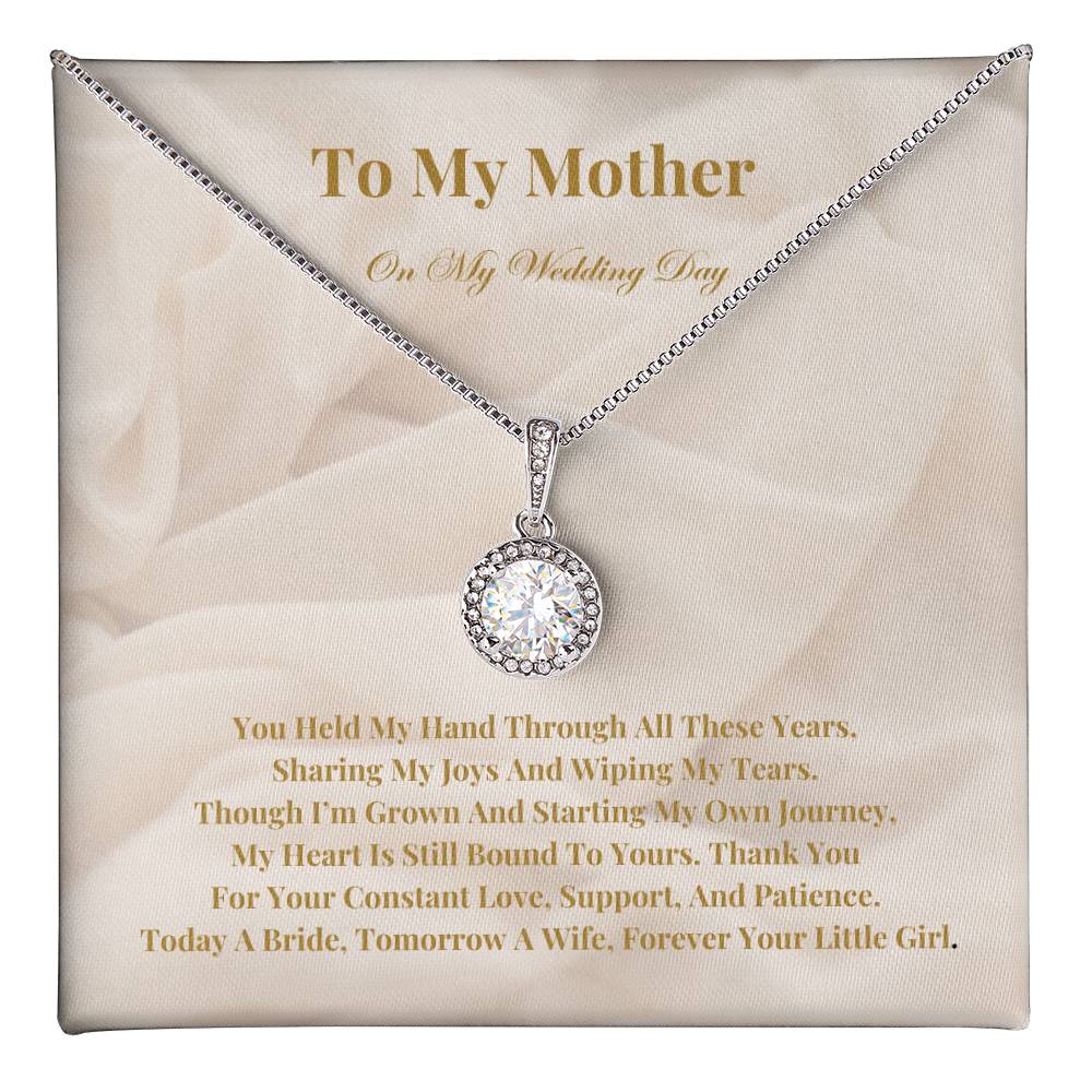 To My Mother On My Wedding Day: - The Perfect Gift From A Bride To Her Mother. Eternal Hope Necklace With A Heartfelt Message Of Eternal Love And Gratitude.