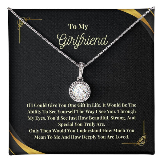 To My Girlfriend: The Perfect Gift For Your Girlfriend. Birthdays, Anniversary, Holidays, Or Just Because.  Eternal Hope Necklace with a Heartfelt Message of Love