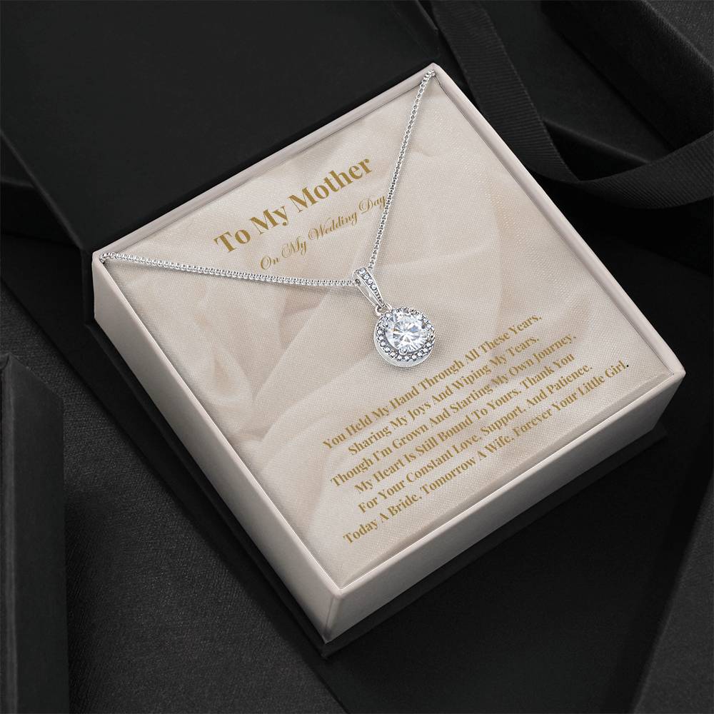 To My Mother On My Wedding Day: - The Perfect Gift From A Bride To Her Mother. Eternal Hope Necklace With A Heartfelt Message Of Eternal Love And Gratitude.