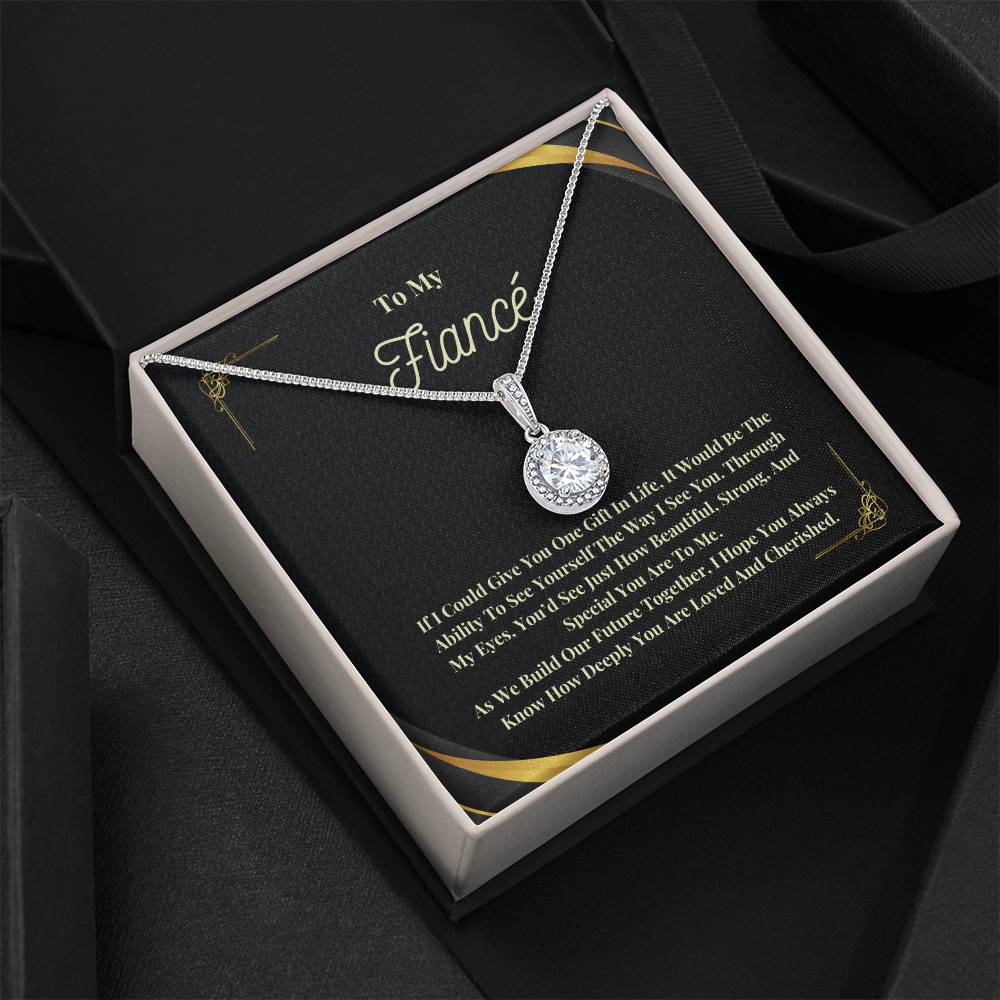 To My Fiancé: The Perfect Gift For Your Fiancé. Birthday, Anniversary, Holiday, Or Just Because. Eternal Hope Necklace with a Heartfelt Message of Commitment