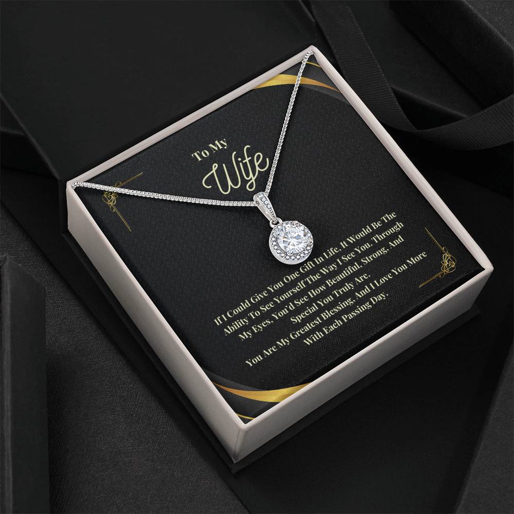 To My Wife: The Perfect Gift For Your Wife. Birthday, Anniversary, Holiday, Or Just Because.  Eternal Hope Necklace with a Message of Eternal Love