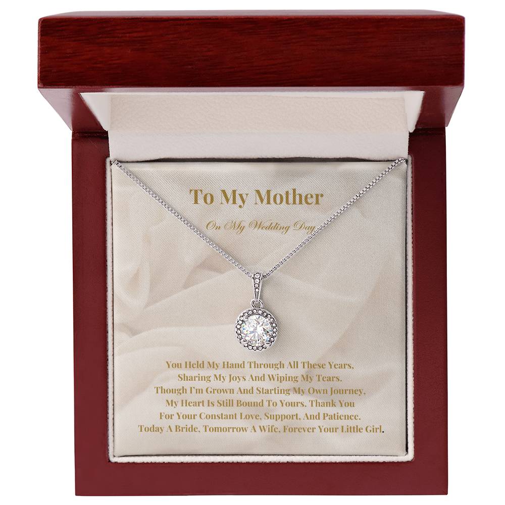 To My Mother On My Wedding Day: - The Perfect Gift From A Bride To Her Mother. Eternal Hope Necklace With A Heartfelt Message Of Eternal Love And Gratitude.