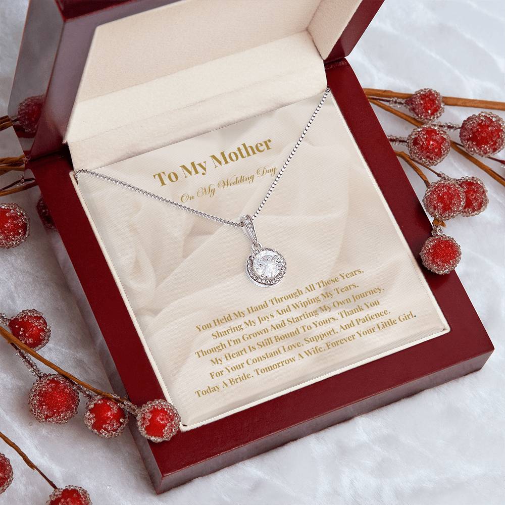 To My Mother On My Wedding Day: - The Perfect Gift From A Bride To Her Mother. Eternal Hope Necklace With A Heartfelt Message Of Eternal Love And Gratitude.