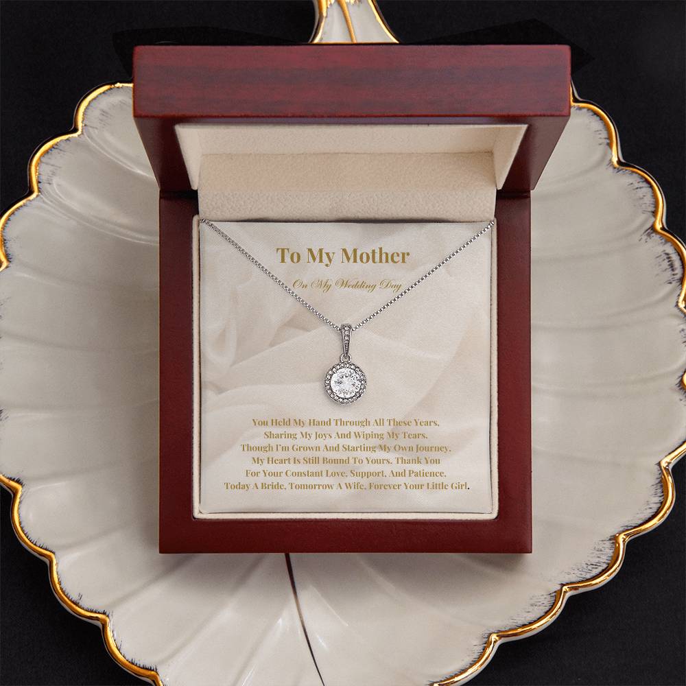 To My Mother On My Wedding Day: - The Perfect Gift From A Bride To Her Mother. Eternal Hope Necklace With A Heartfelt Message Of Eternal Love And Gratitude.