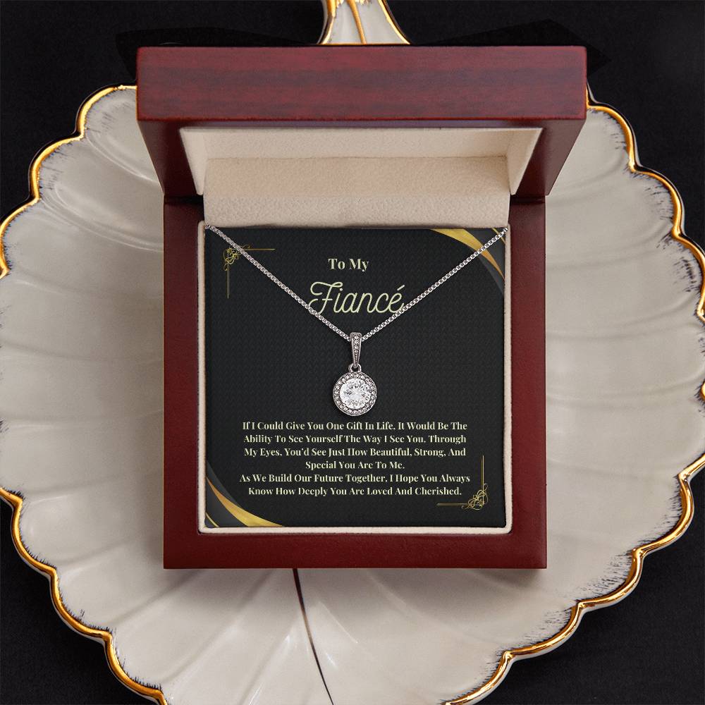 To My Fiancé: The Perfect Gift For Your Fiancé. Birthday, Anniversary, Holiday, Or Just Because. Eternal Hope Necklace with a Heartfelt Message of Commitment